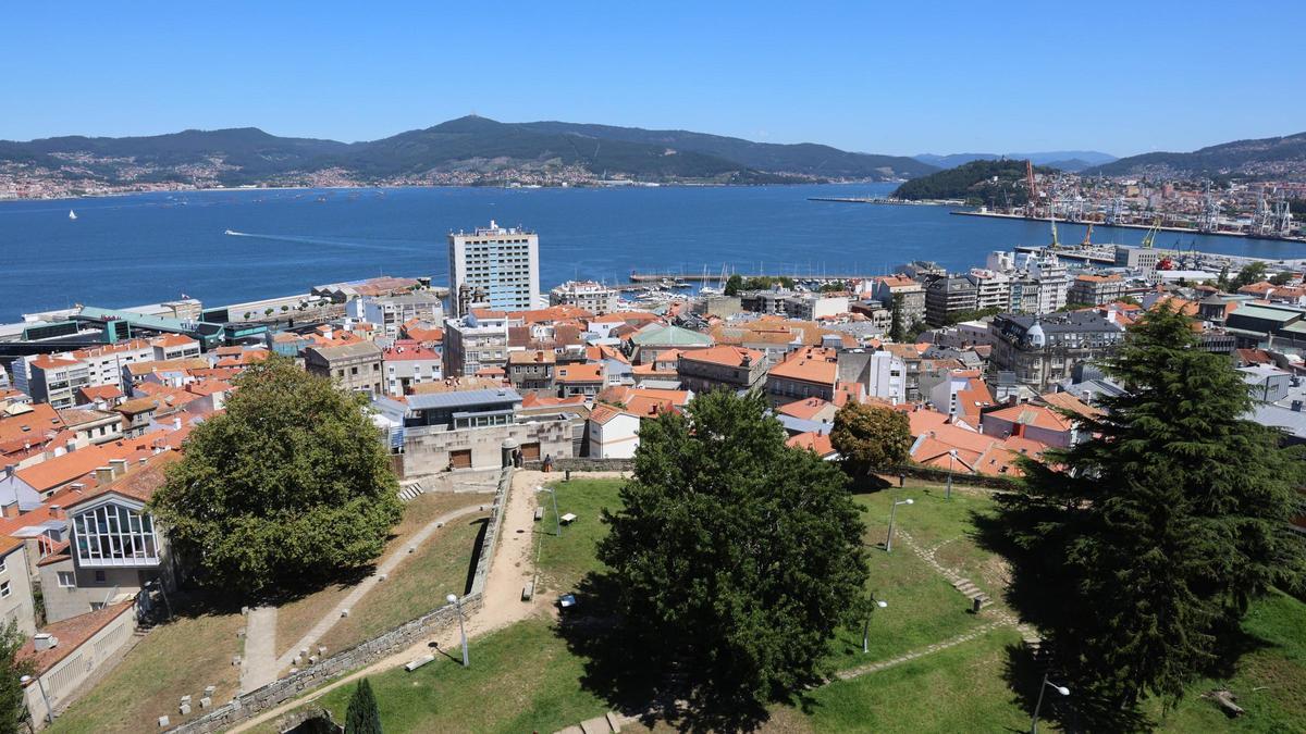Vista aérea de Vigo