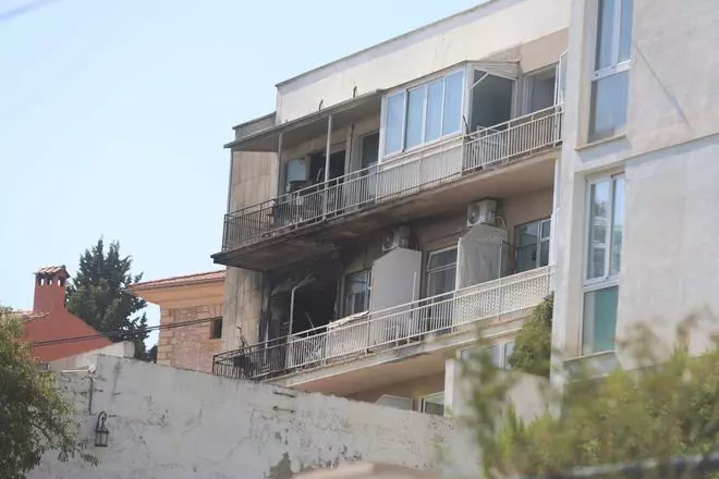 Incendio en un edificio de Portopí