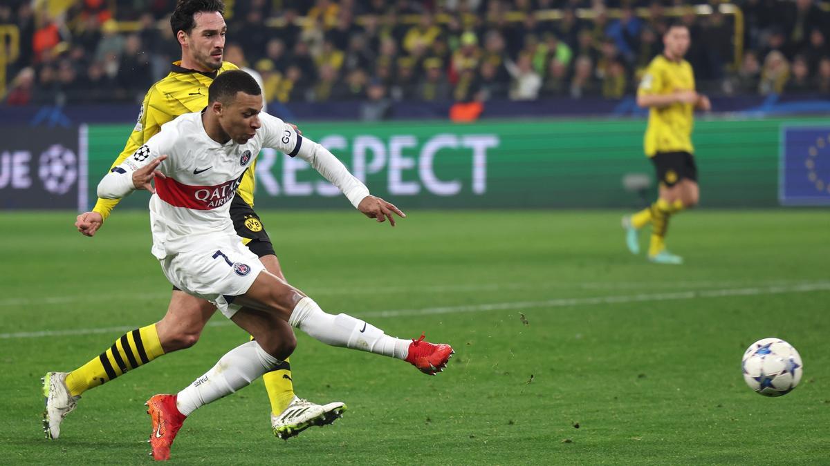Un empate con sufrimiento en Dortmund mete al PSG en octavos de final.