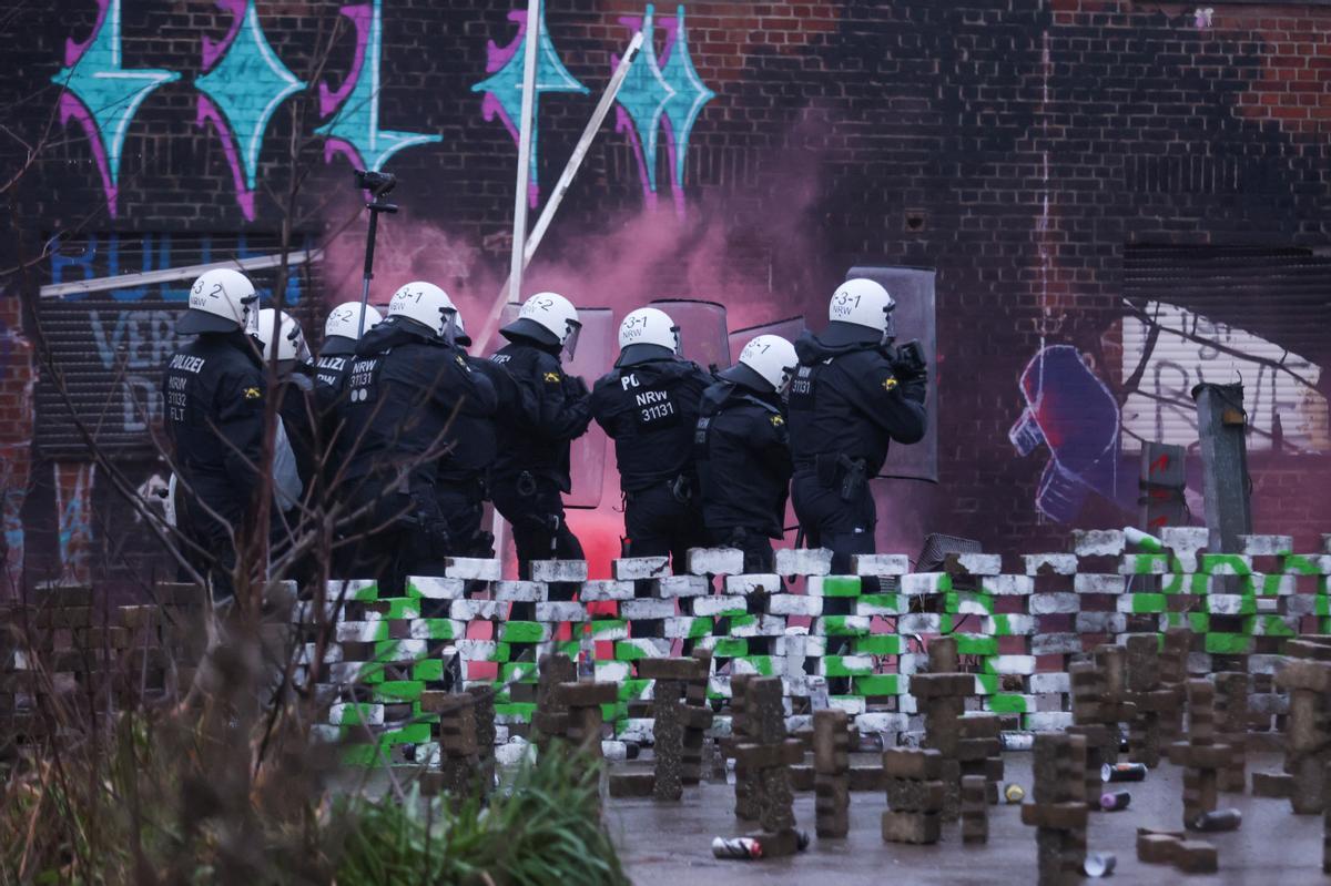 Protesta contra una mina de carbón en Alemania