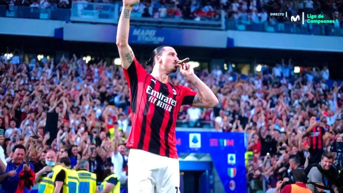 Ibra celebra el scudetto