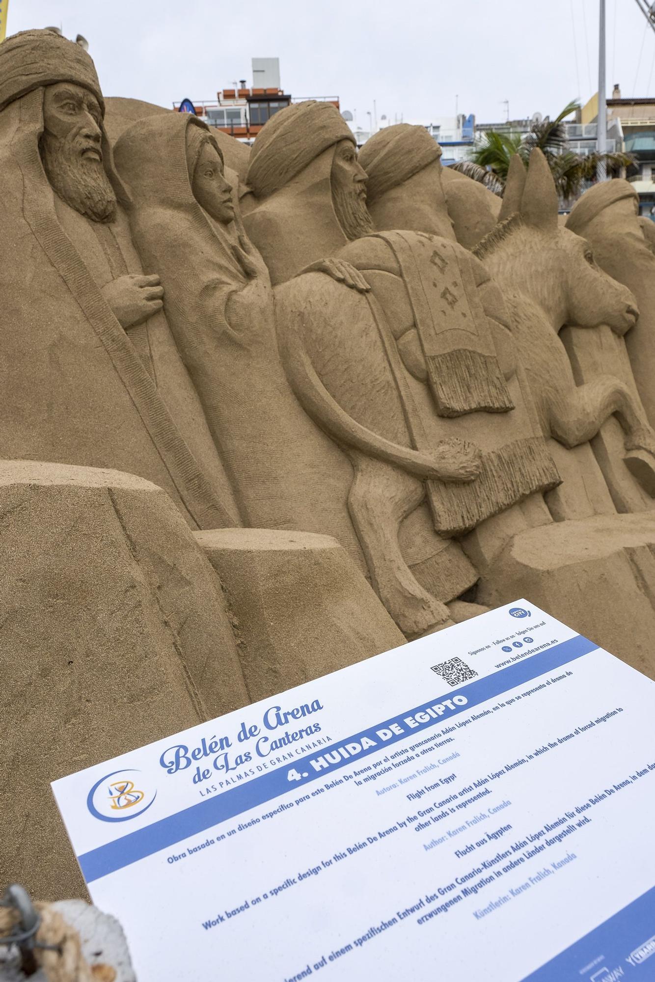 Inauguración del Belén de Arena en la playa de Las Canteras