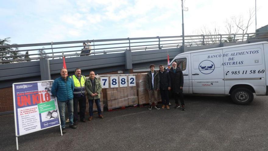 El Grupo Covadonga entrega 7.882 kilos al Banco de Alimentos