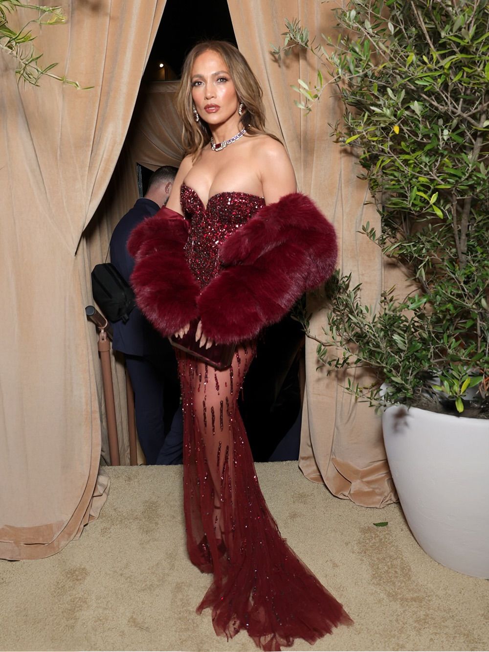 Jennifer López con vestido de Zuhair Murad