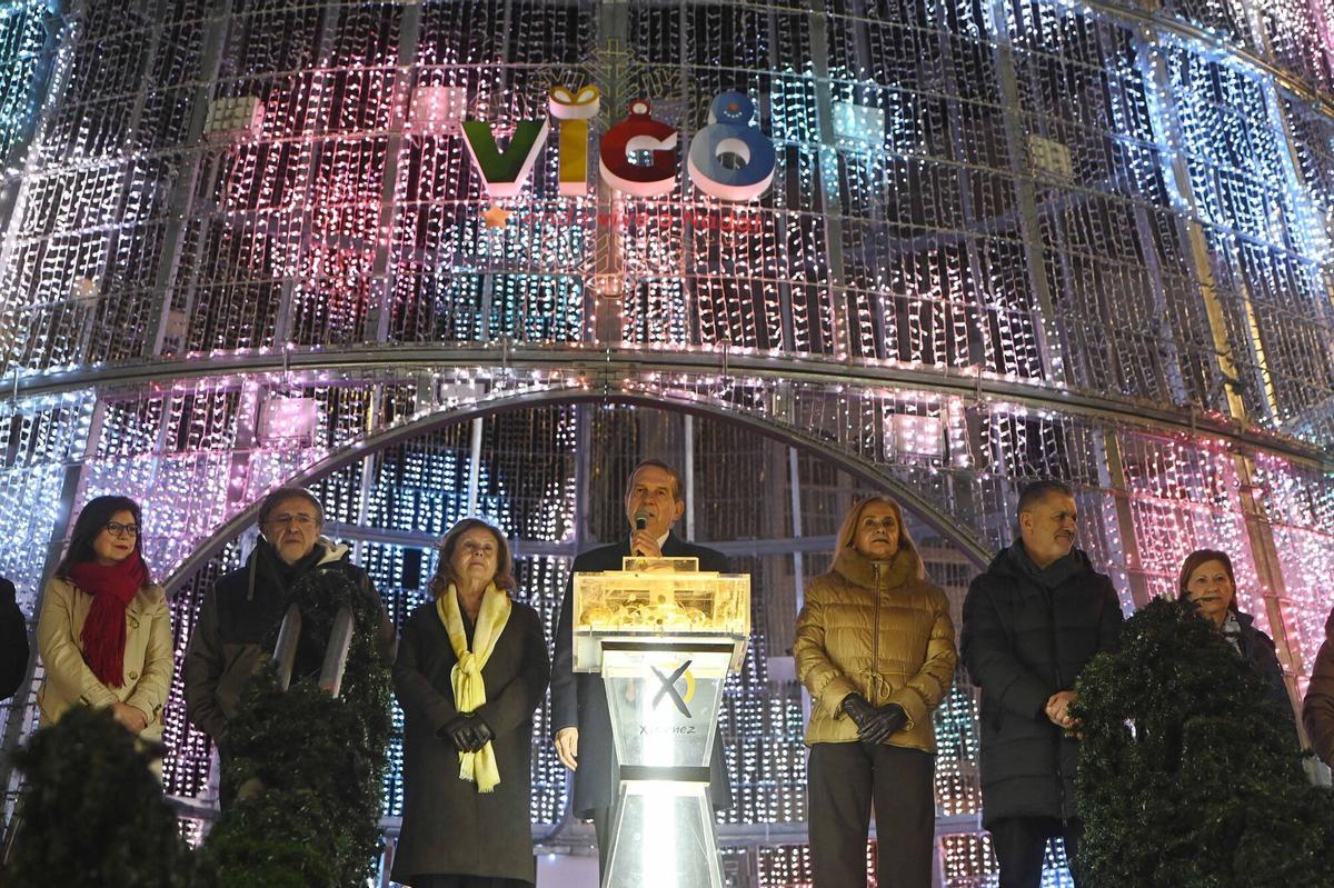 Acto de apagado de las luces de Navidad de Vigo