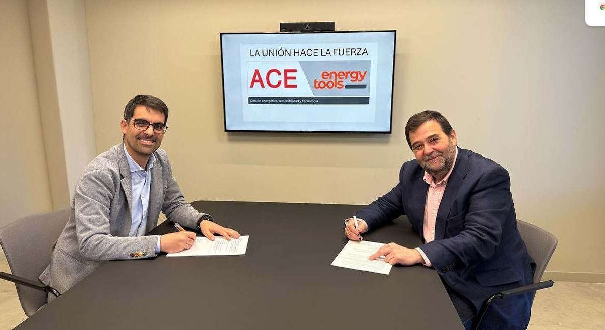 Jordi Rabat, CEO d'Energy Tools, i Francisco Espinosa, gerent d'ACE.