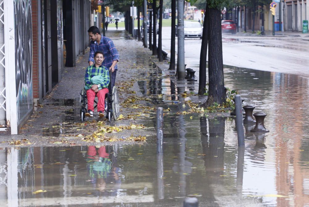 Efectes de la pluja a la ciutat de Girona