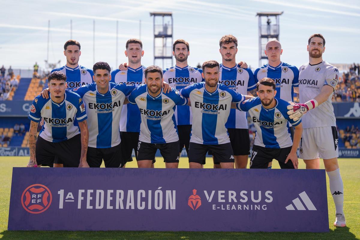 Once titular que presentó el Hércules en Alcorcón el pasado domingo.