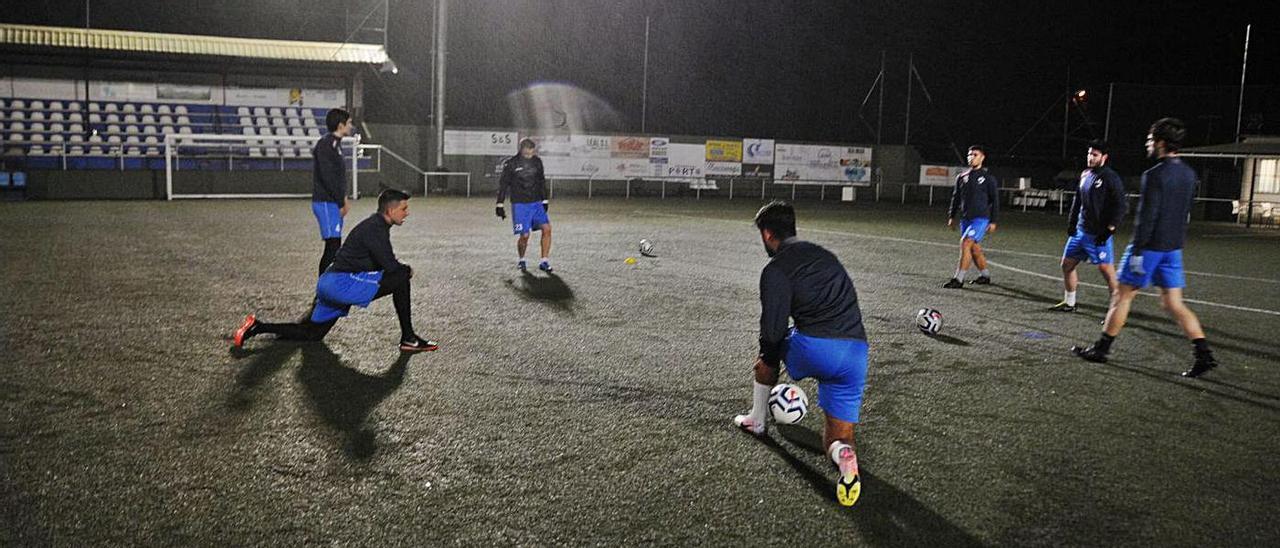 Una sesión de entrenamiento del Beluso en esta pretemporada. |  // GONZALO NÚÑEZ