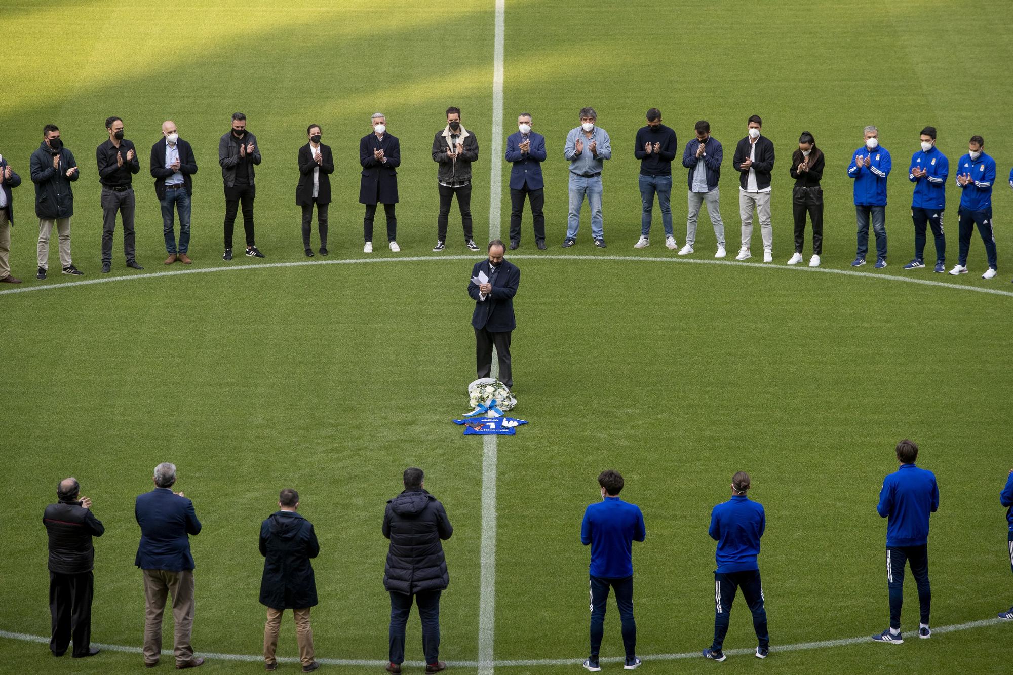 Las imágenes el homenaje a Arnau en el Tartiere