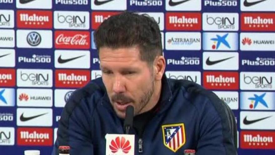 Simeone confirma que el Atleti recurrirá la sanción de la FIFA