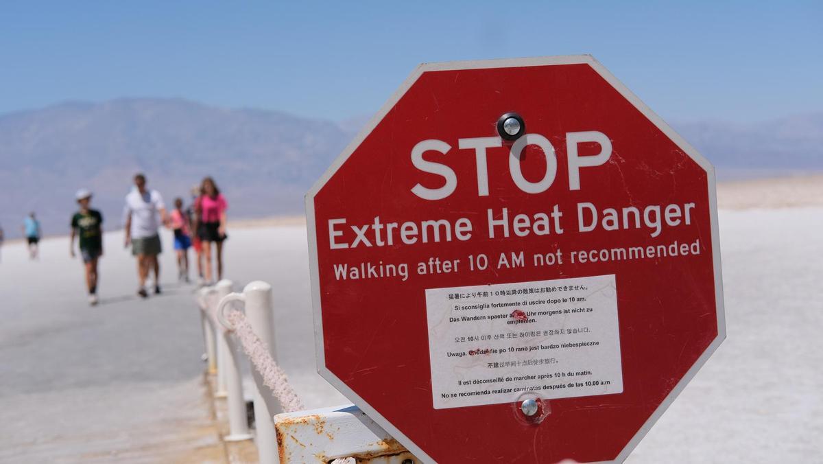 Aviso sobre el calor extremo en Estados Unidos.