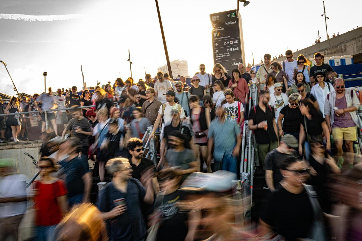 Ambiente durante la primera jornada del Primavera Sound 2024.