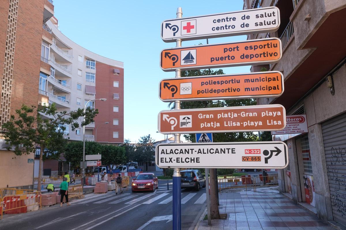 Una imagen de obras en Santa Pola