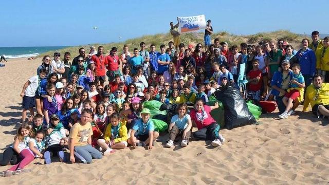 El Agrupament Escolta Valldinga en una de sus actividades
