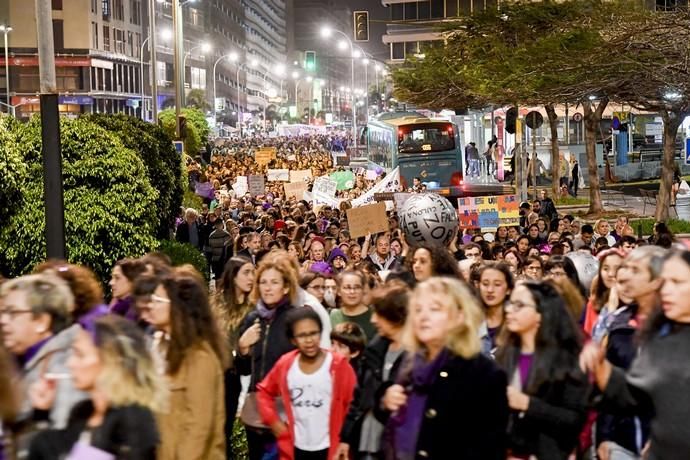 GENTE Y CULTURA 07-03-19  LAS PALMAS DE GRAN CANARIA. 8M Día Internacional de la Mujer. Manifestación por el 8M Día Internacional de la Mujer. FOTOS: JUAN CASTRO