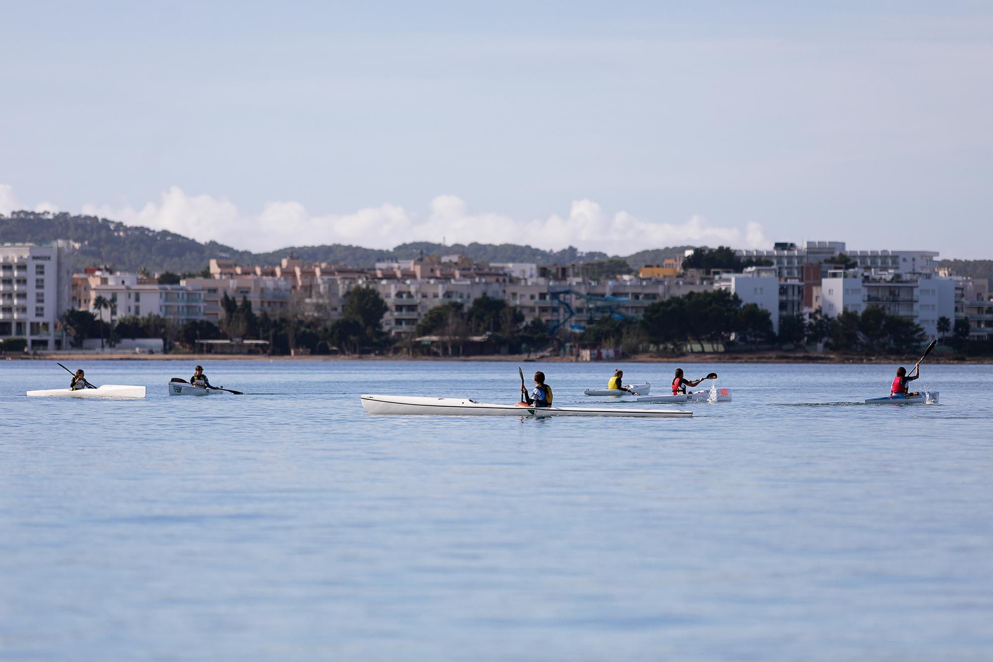 Campeonato balear de kayak de mar en Sant Antoni