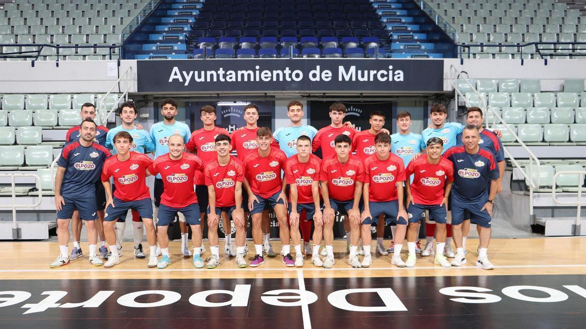 Plantilla del ElPozo Ciudad de Murcia B que ha iniciado los entrenamientos de pretemporada
