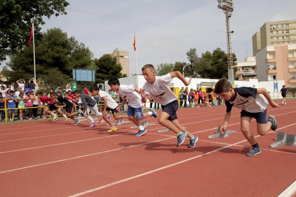 Competición escolar de Atletismo en Cartagena