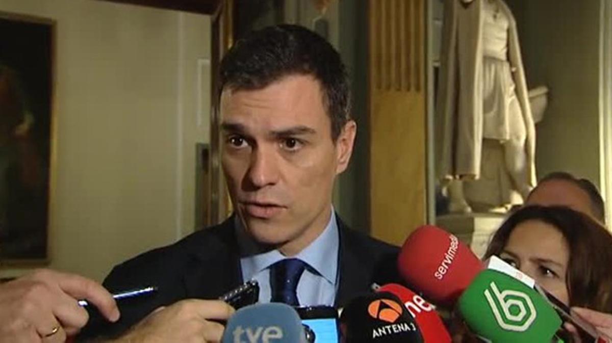 Pedro Sánchez ha respost a l’oferta de Mariano Rajoy per aconseguir la investidura.