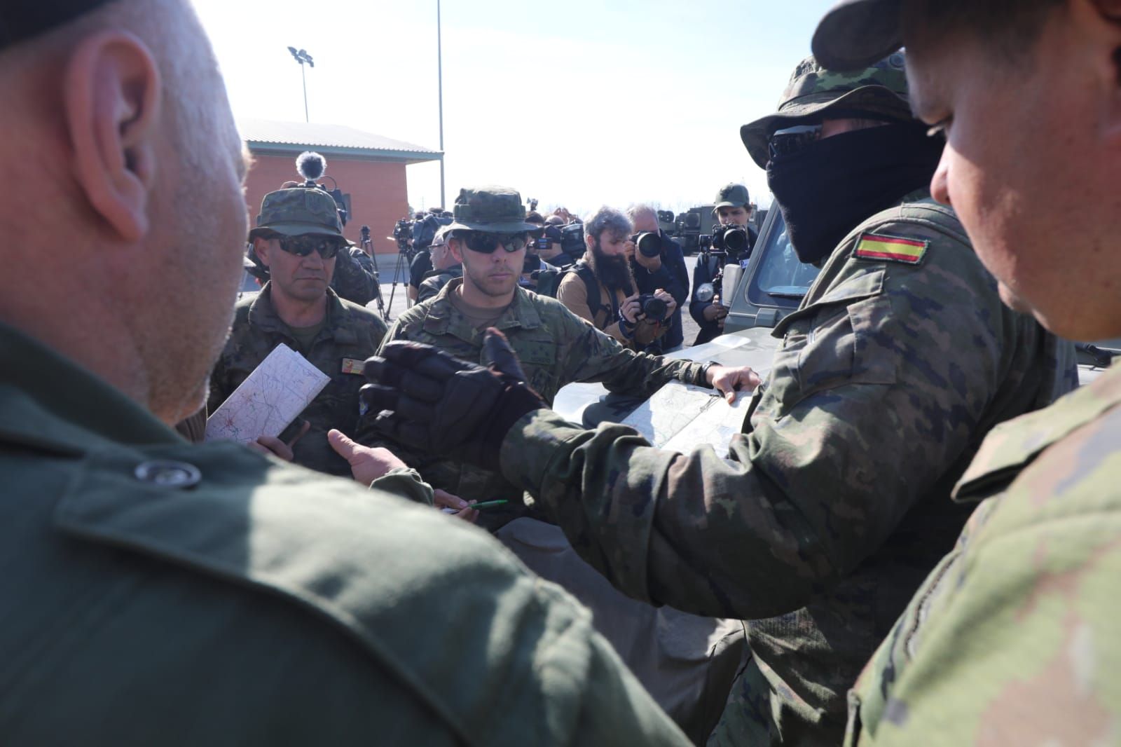 Militares ucranianos ultiman en Zaragoza su preparación con los Leopard