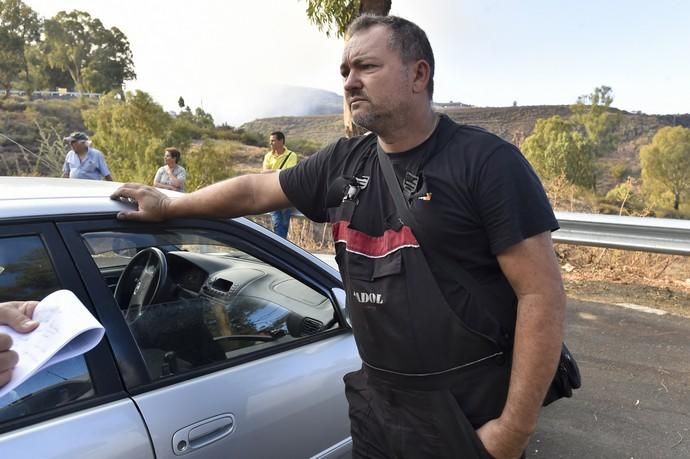 Incendio en la zona de cumbre de Gran Canaria