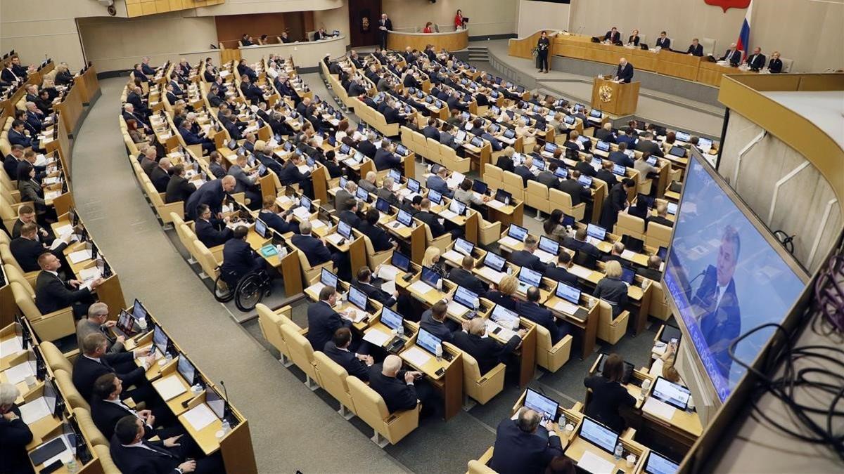 Sesión plenaria del Parlamento ruso
