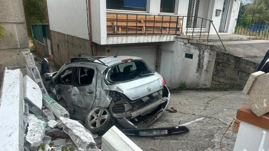 Un accidente en la N550 a la entrada de Pontevedra deja dos heridos