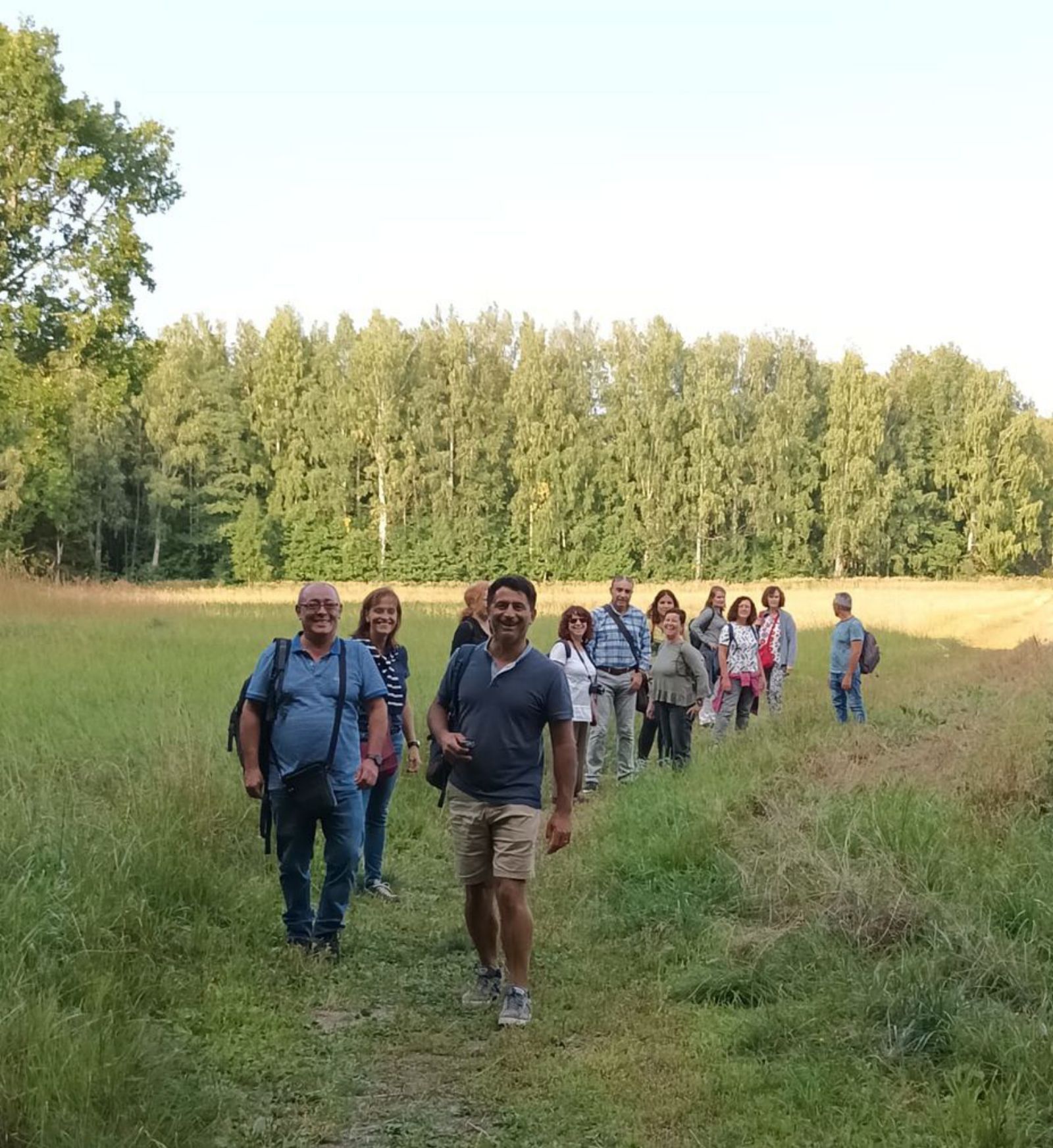 El grupo de profesores, en uno de los edificios oficiales que visitaron durante su estancia en Finlandia. | Cedida