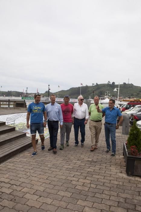 Reunión de algunos de los ganadores absolutos del Descenso Internacional del Sella en Ribadesella