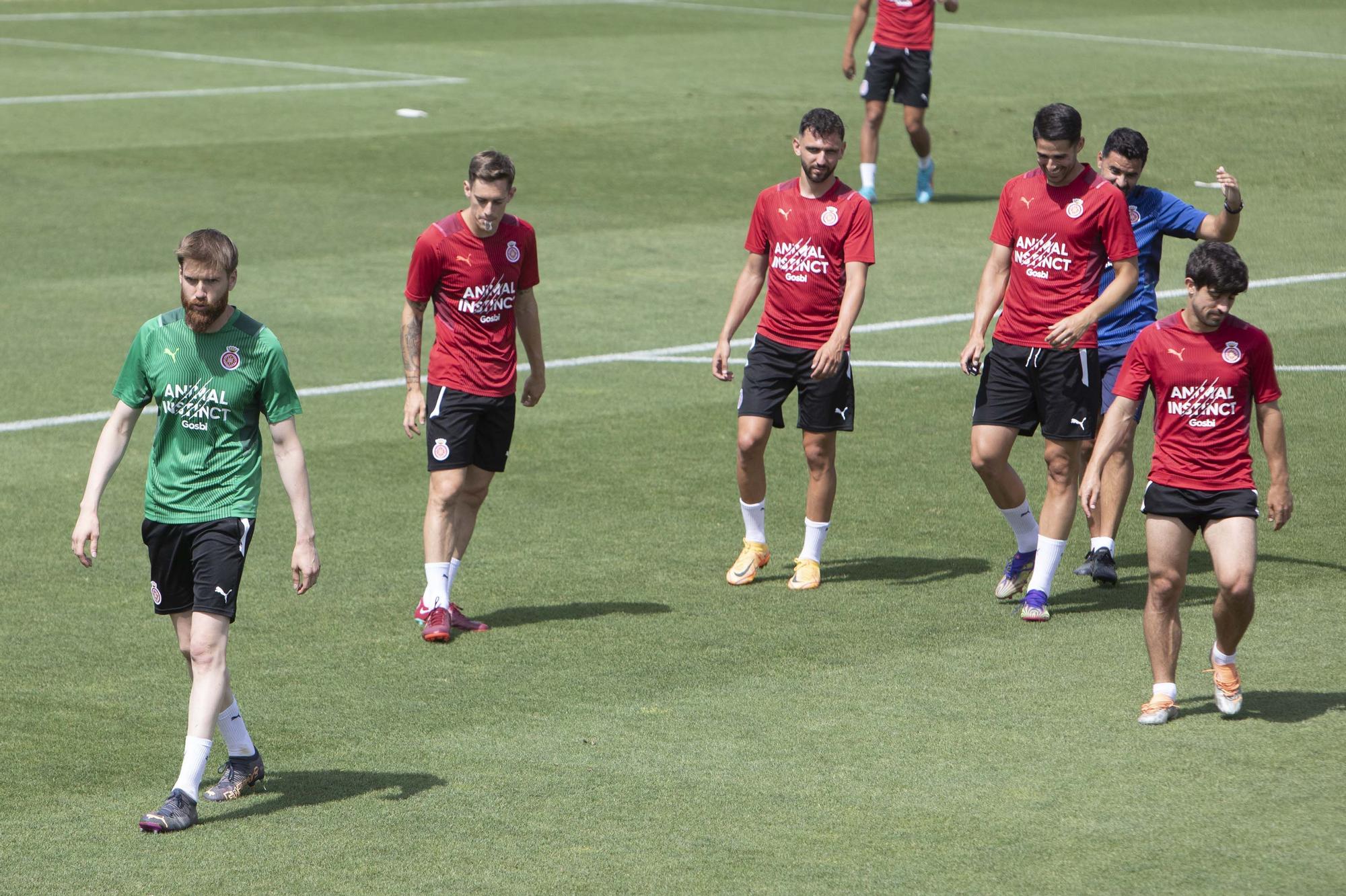 El penúltim entrenament del Girona abans de la final a Tenerife