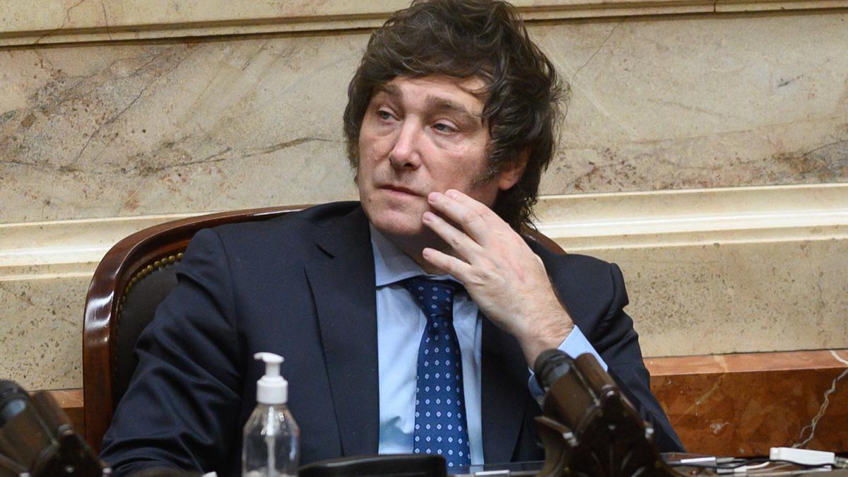 Archivo - El candidato presidencial argentina por La Libertad Avanza, Javier Milei