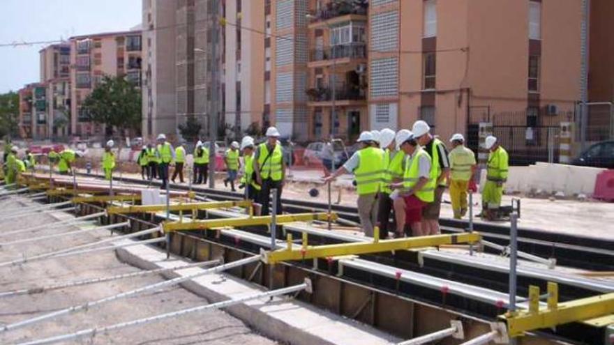 Las obras del tranvía de Alicante han generado más de 21.500 empleos directos e indirectos.