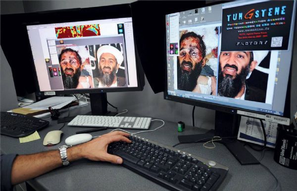 Fotografías sobre Bin Laden