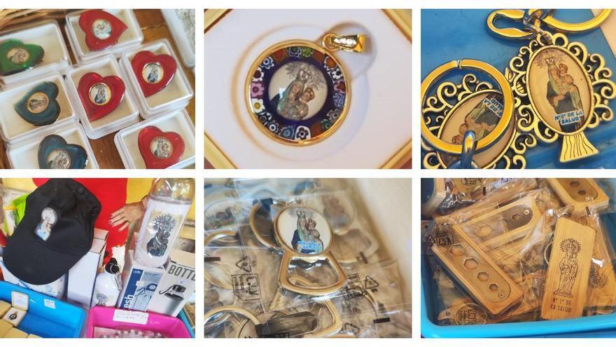 Los objetos de recuerdo de la Virgen de la Salud, en imágenes