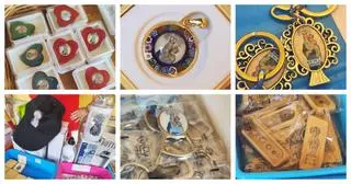 Los objetos de recuerdo de la Virgen de la Salud, en imágenes