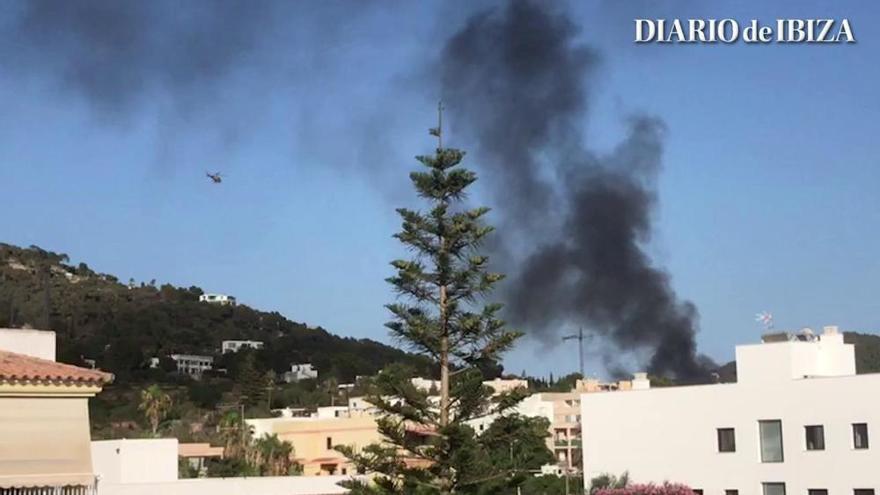 Arde un camión en Ibiza