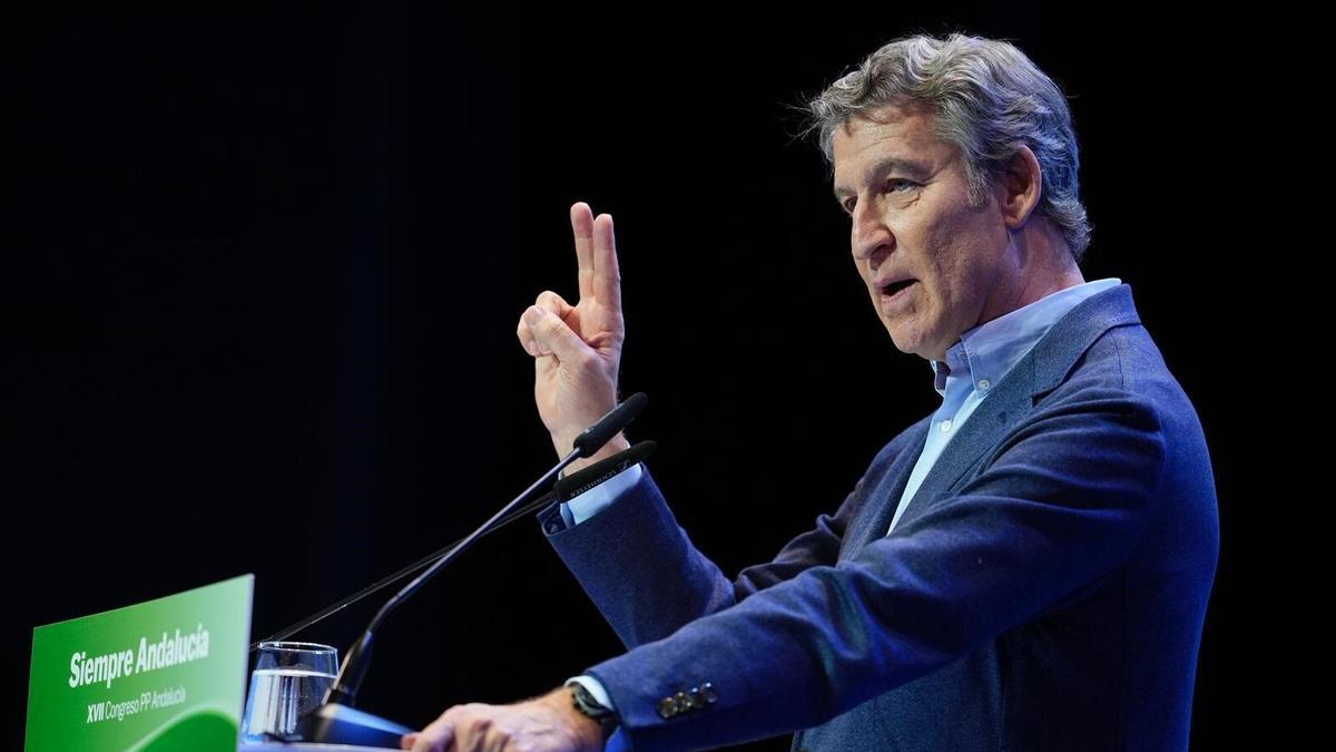 Feijóo apela al voto del "desahogo" ante la "corrupción" del Gobierno de Sánchez