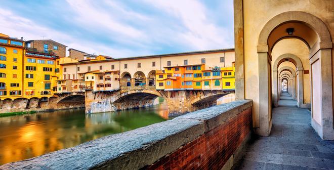 Florencia novatos - Puente Vecchio desde lateral