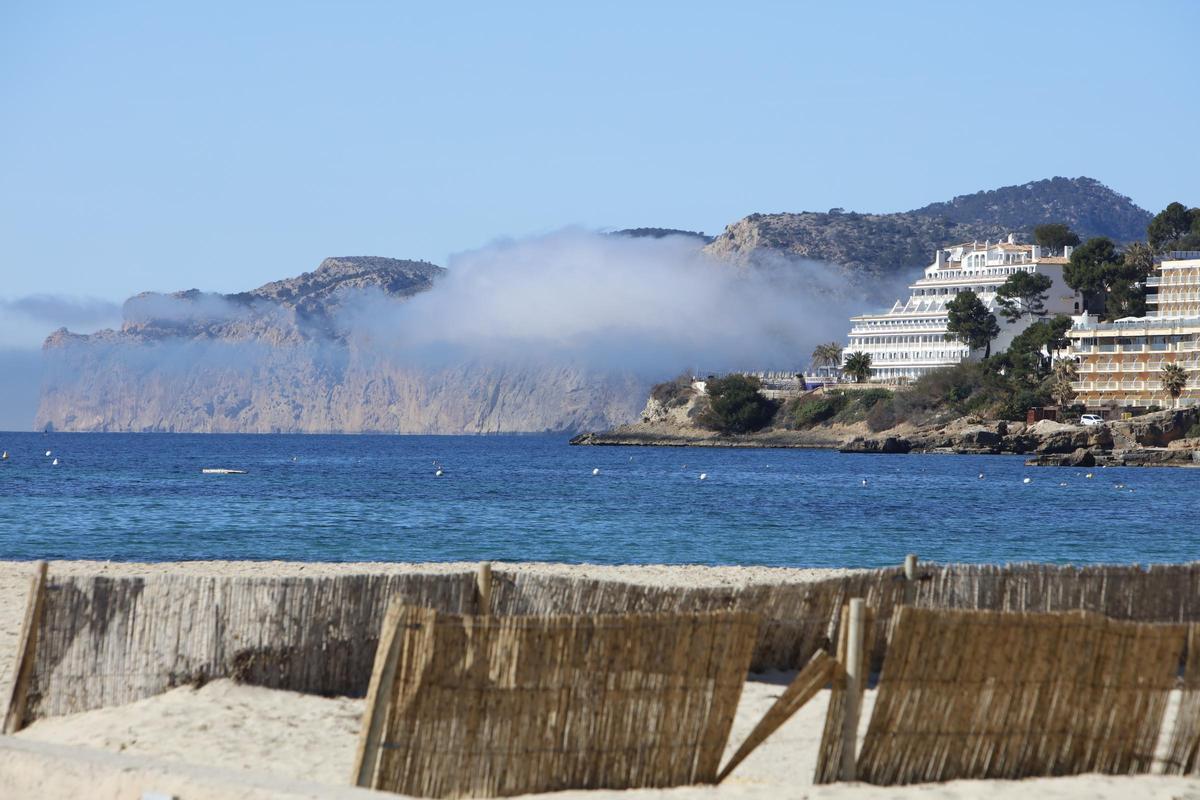 Las imágenes de la niebla en Mallorca