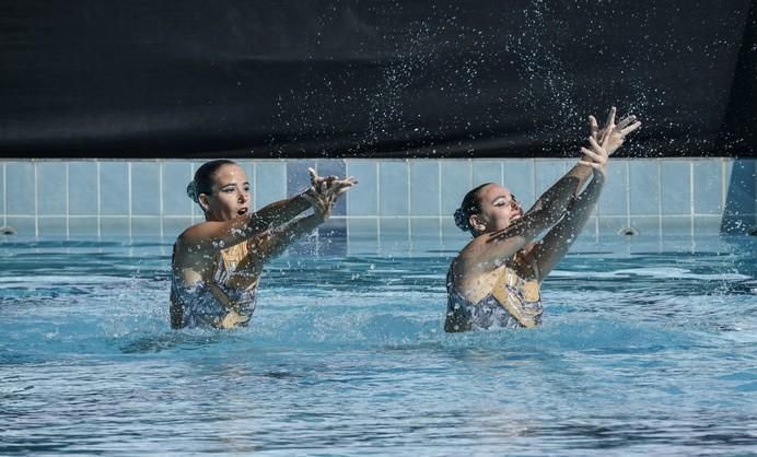 LAS PALMAS DE GRAN CANARIA A 28/05/2017. Natación sincronizada / Final de dúo libre y de dúo mixto de la competición internacional en la piscina  Metropole. FOTO: J.PÉREZ CURBELO