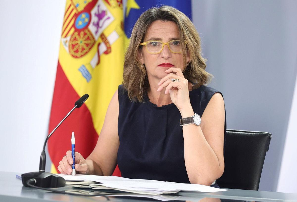 La vicepresidenta tercera y ministra para la Transición Ecológica y el Reto Demográfico, Teresa Ribera.