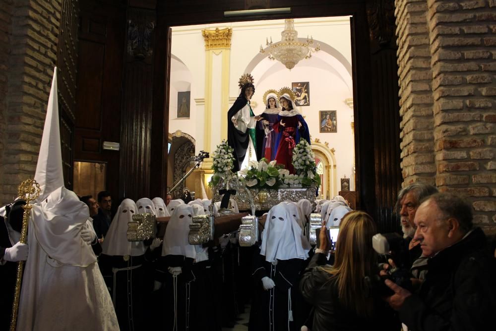 Salida de la cofradía de Santa Marta, el Martes Santo en Marbella.