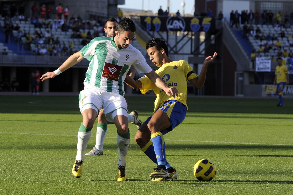 Richy Álvarez y un jovencísimo Jonathan Viera, en el Gran Canaria.