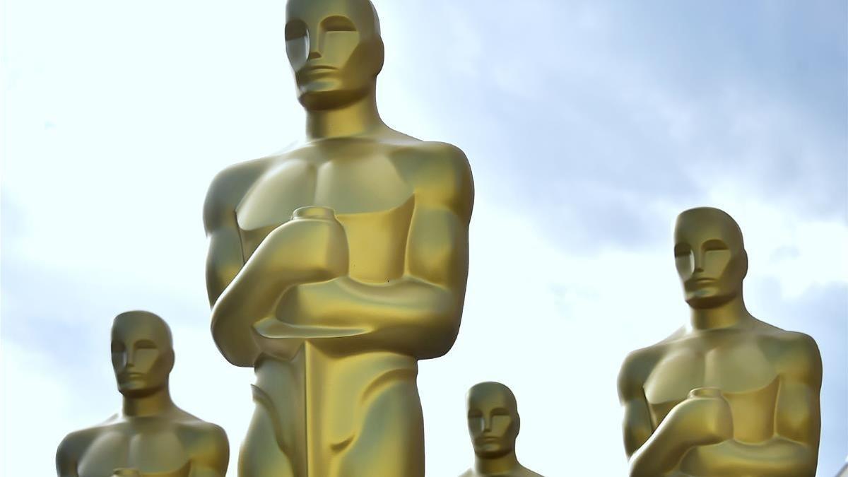 Figuras de los Oscar, en una imagen de febrero del 2017