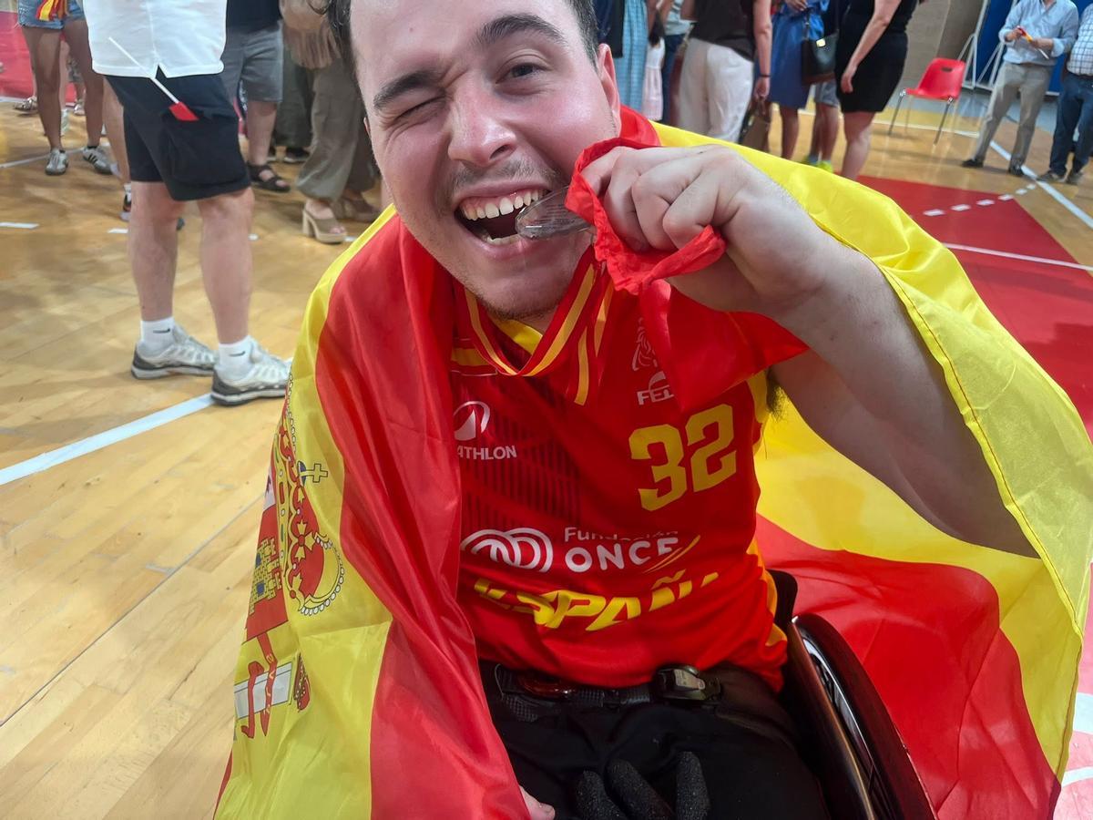 El epilense Unai Gonzalvo se proclamó campeón de Europa de rugby en sillas de ruedas.