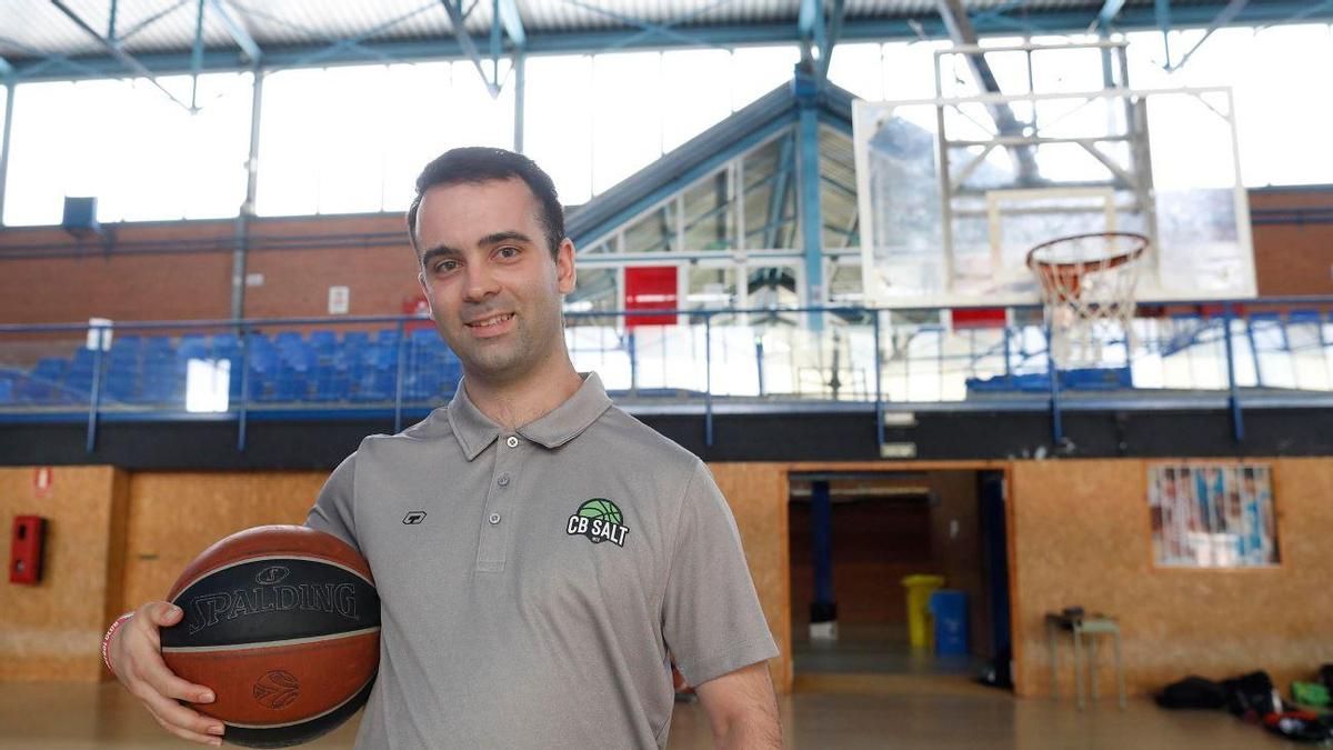 L'Oriol Pla al pavelló del Club Bàsquet Salt.