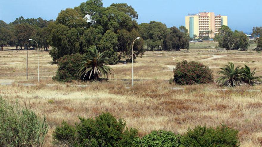 Terrenos en los que se construirá la Ciudad Deportiva del Málaga CF.