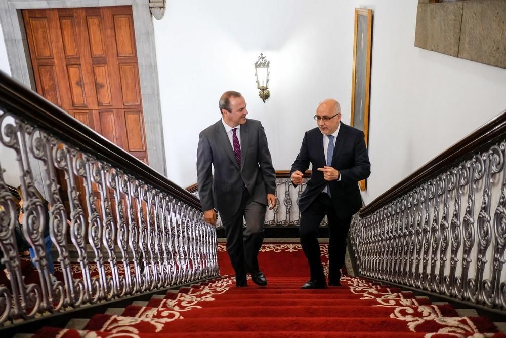 Visita oficial a Las Palmas de Gran Canaria del presidente del Cabildo, Antonio Morales