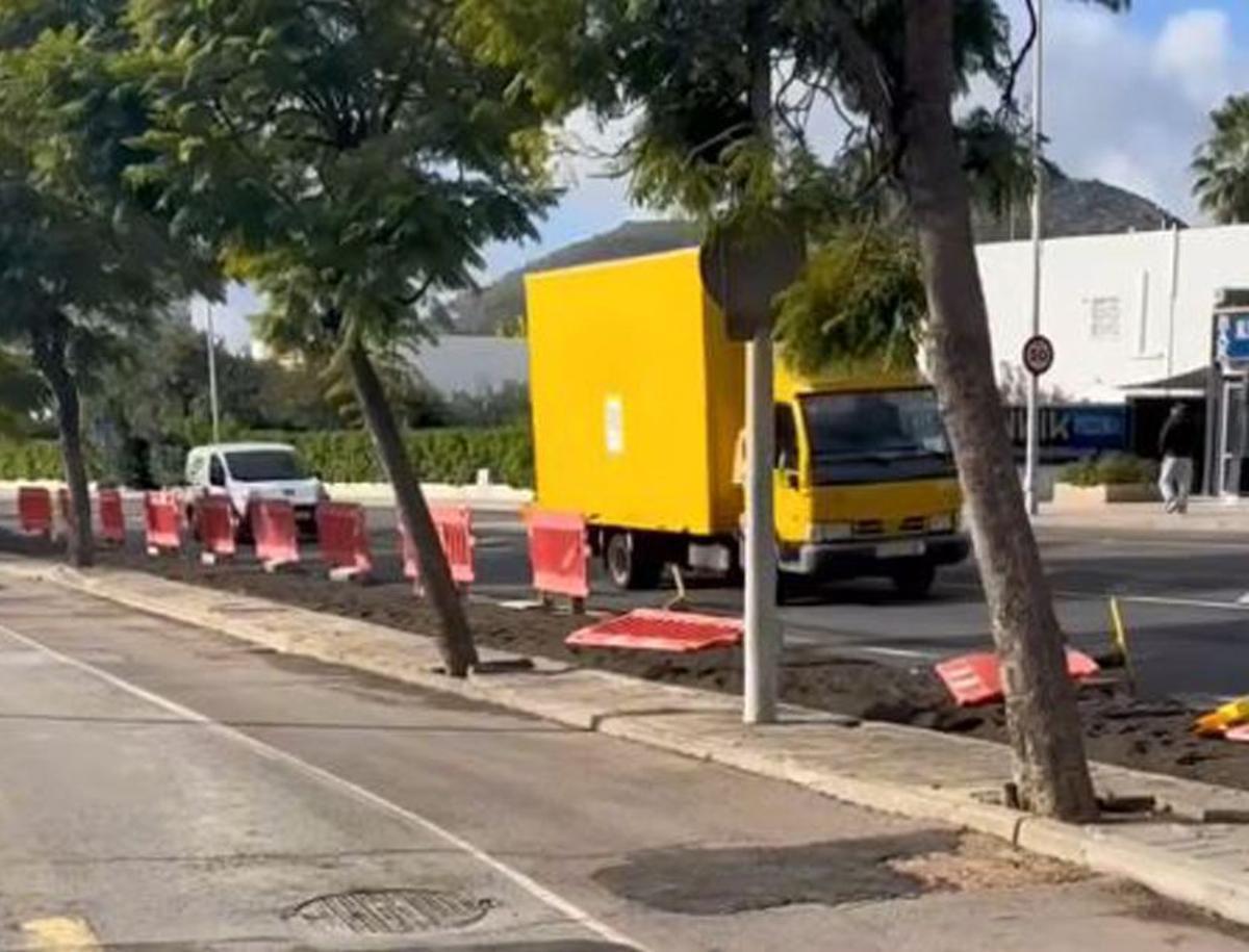 Kanalisationsarbeiten in Port d’Alcúdia. | FOTO: RATHAUS ALCÚDIA
